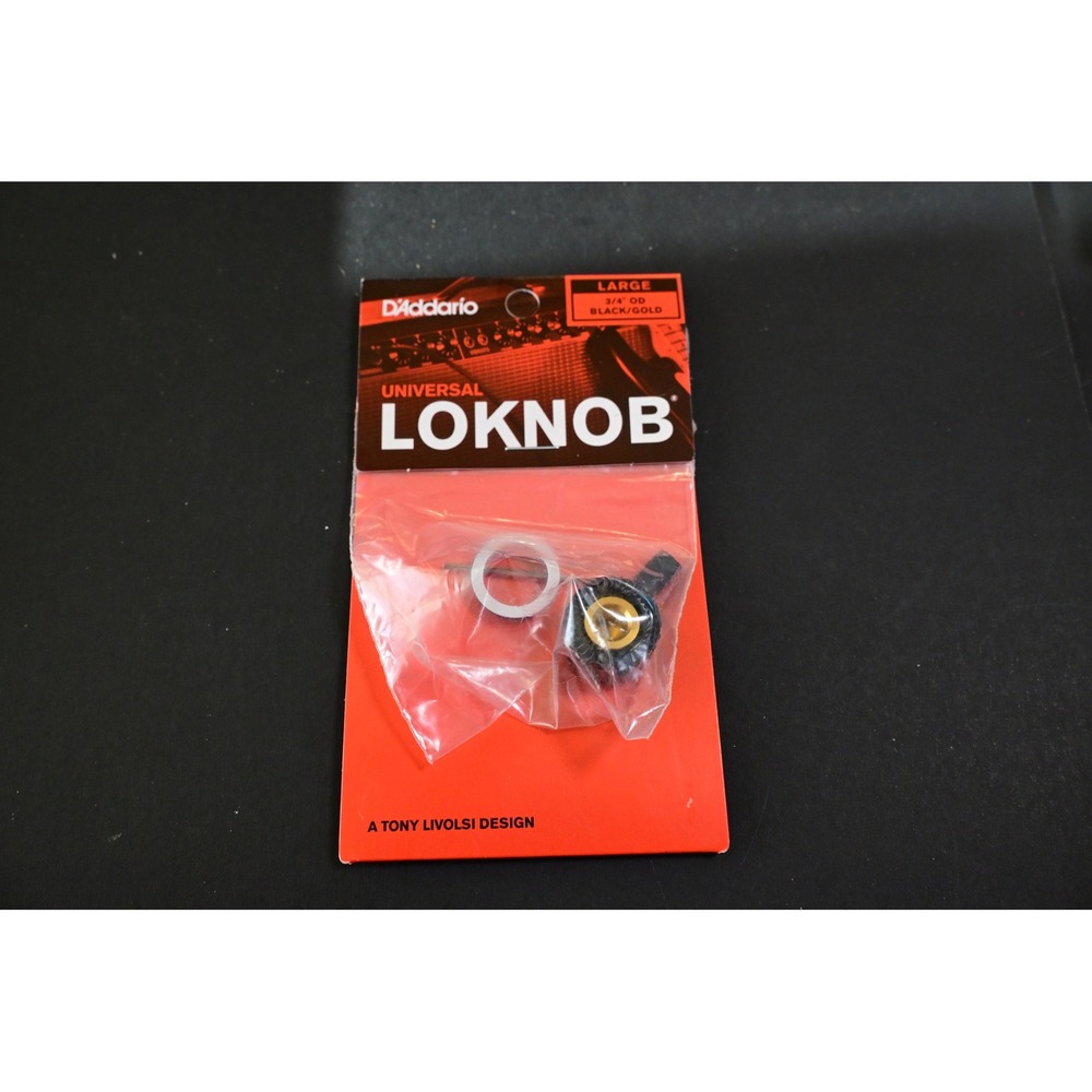 D'Addario Universal LokNob Musical Instrument Large Black Gold New